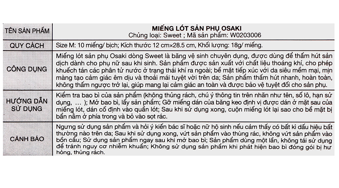 Miếng lót sản phụ Sweet Dacco size L gói 5 miếng - 17